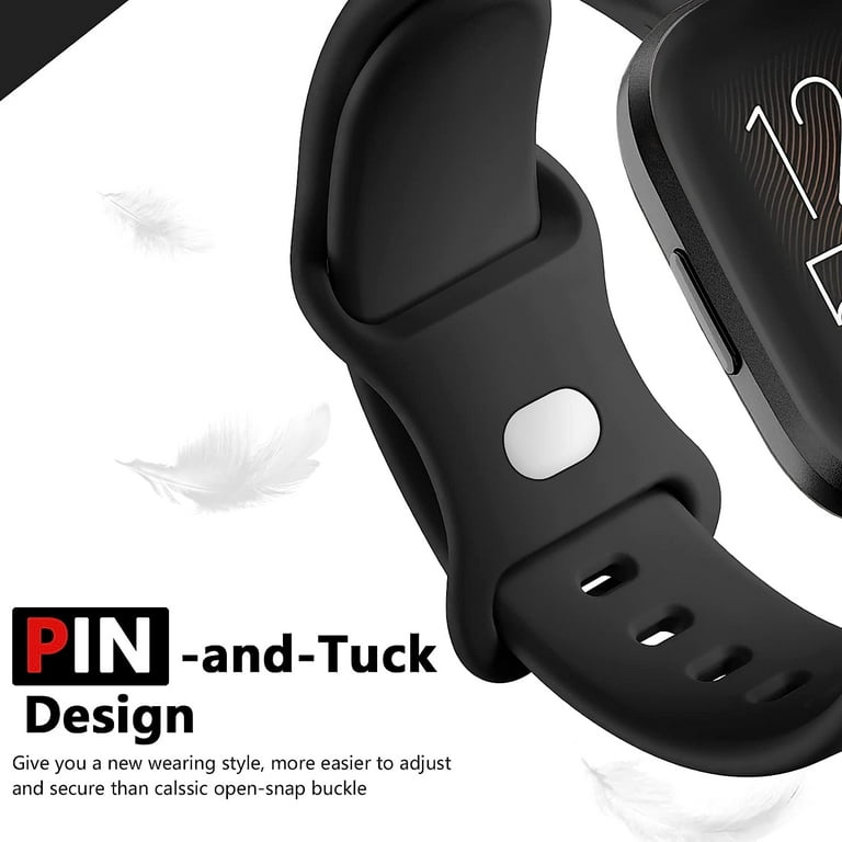 Witzon Compatible con correas Fitbit Versa/Versa Lite/Versa 2 para mujeres  y hombres, pulseras de repuesto transpirables de silicona para reloj
