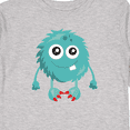 thumbnail image 4 of Inktastic Furry Monster, Little Monster, Blue Monster Boys or Girls Long Sleeve Toddler T-Shirt, 4 of 5