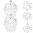thumbnail image 3 of 2pcs Glass Storage Jar with Lids Candy Jar Food Jar Wedding Candy Containers, 3 of 6