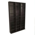 thumbnail image 2 of Atlantic Oskar 61" Large Triple Slim Multimedia & Bookcase in Espresso, 2 of 7