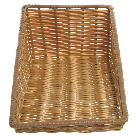 HUBERT Tapered Storage Basket, Natural Color, Rectangular - 11 1/2"L x 24"D x 1 1/2" to 7"H