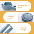 thumbnail image 4 of Pinces à Sac avec Bec Verseur, Pince de Scellage de Sac Améliorée 2025 avec Bec Verseur Pinces à Bec Verseur, Pince à Sac Scellée et Versée Capuchon en Plastique Réutilisable pour Collation (Bleu), 4 of 7