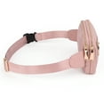 thumbnail image 5 of UTO Fanny Packs for Women Nylon Waterproof Waist Bag Purse Fashion Crossbody Belt Bag for Traveling(Pink), 5 of 7