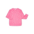 thumbnail image 2 of Sleep On It Girls Foil Print Velour Top and Pants Pajama Set, 2-Piece, Sizes 8-16, 2 of 5
