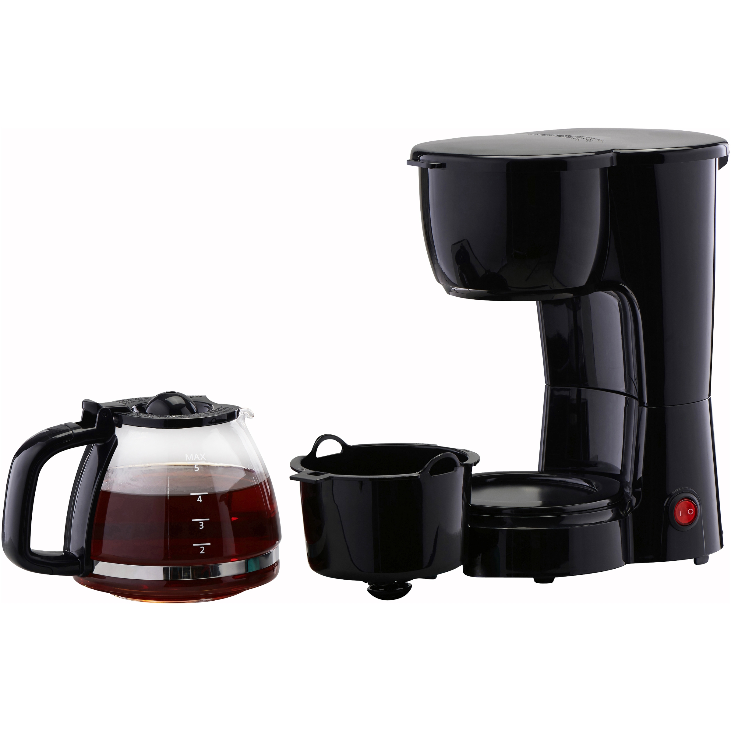 Mainstays 5-Cup Drip Coffee Maker, Black photo 3