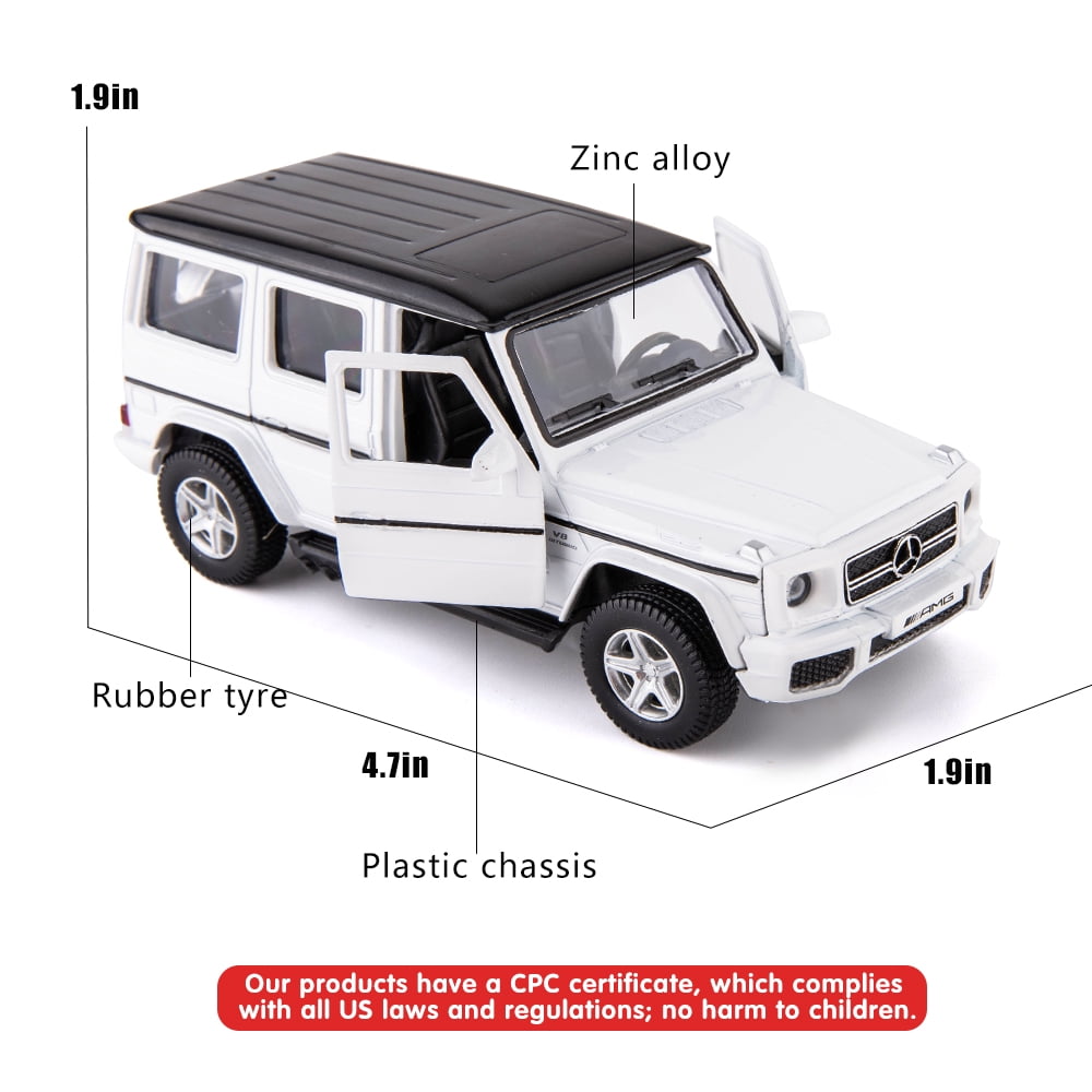 TGRCM-CZ 1:36 Scale Benz G63 Car Model Kits to Build for Kids,Alloy Pull Back Vehicles Toy Car for Toddlers Kids Boys Girls Gift 