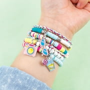 Make It Real: Summer Vibes Heishi Bead Set - Create 5 Unique Cord Charm Bracelets, 531 Pieces, Includes Play Tray, All-In-One, DIY Charm & Bead Jewelry Kit, Tweens & Girls, Arts & Crafts, Kids Ages 8+