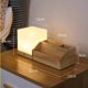 thumbnail image 2 of Lámpara de mesa Lámpara de noche Luz nocturna Dormitorio Carga simple Control remoto Almacenamiento multifuncional Madera, 2 of 7