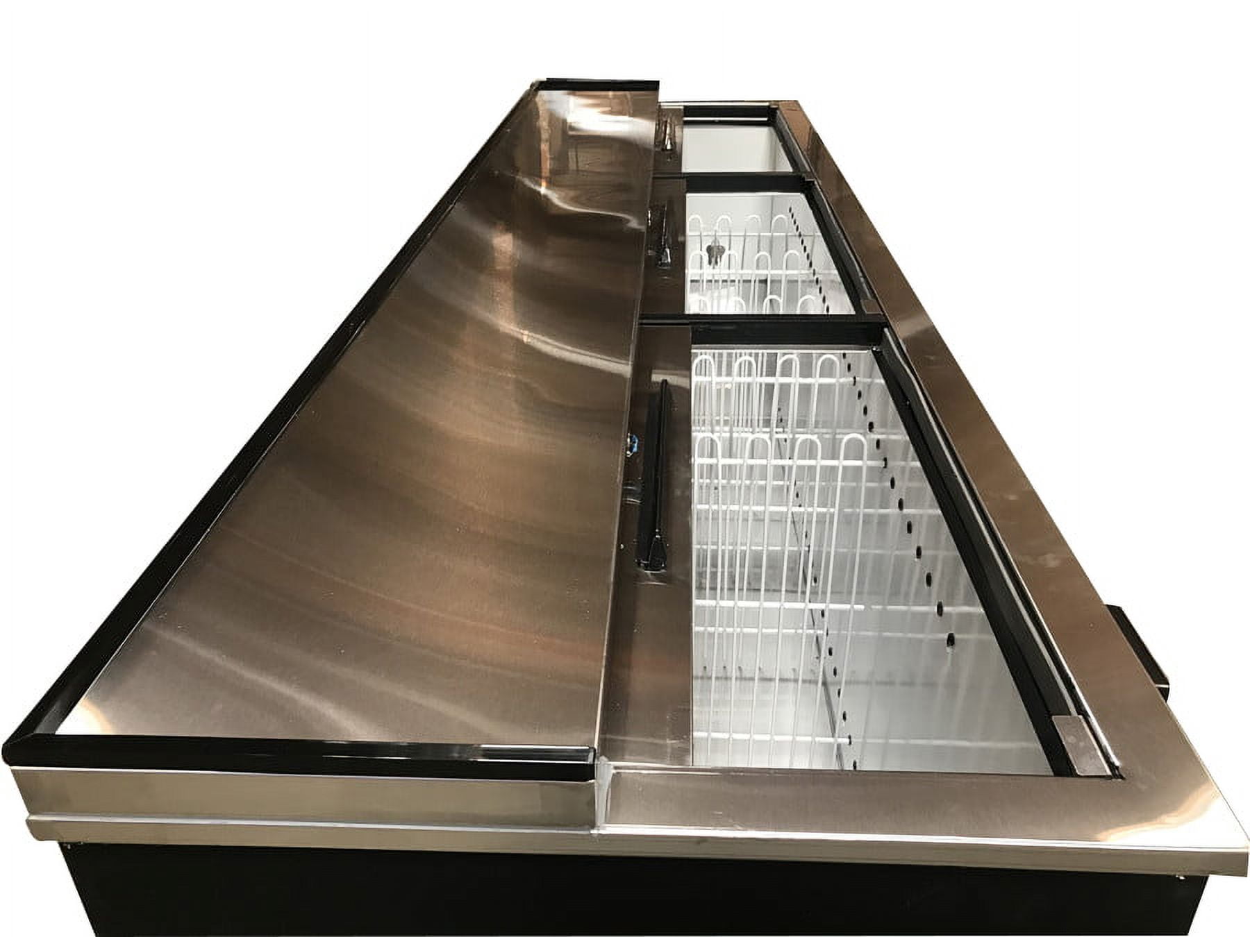 95" Horizontal Bottle Cooler Deep Well Commercial beer bottle Refrigerator 33-38F Top-Loading