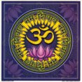 thumbnail image 1 of Mandala Arts Aum Namah Shivaya Om Lotus Repositionable Removable Reusable Static Cling Sticker, 1 of 1