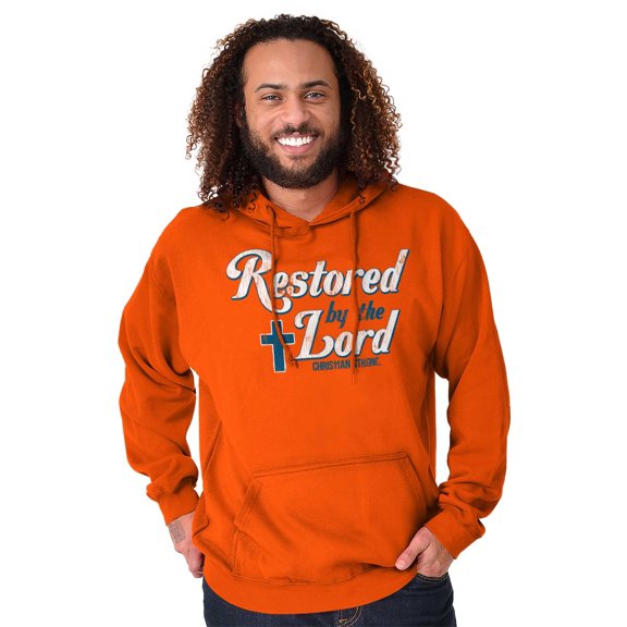 Restored by the Lord Christian Hoodie Sweatshirt Women Men Brisco Brands S