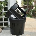 thumbnail image 3 of 2pcs Plastic Plants Nursery Pot Seedlings Flower Plant Container Starting Pots (Black), 3 of 8
