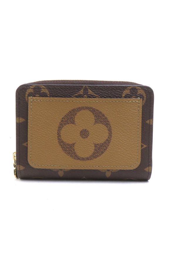 Pre-Owned Louis Vuitton LOUIS VUITTON Bi-fold wallet Monogram Reverse Portefeuille Lou Brown...
