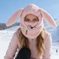 thumbnail image 2 of 5 Styles Fleece Winter Ski Hood Hat Windproof Full Face Coverage Foldable Machine Washable for Cycling Skiing Hiking Outdoor, 2 of 4