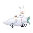 thumbnail image 1 of Decoración de de Pascua, decoración de mesa, figura de conejo, estatua de conejo divertida, decoración de Pascua para mesa de granja Rábano, 1 of 8