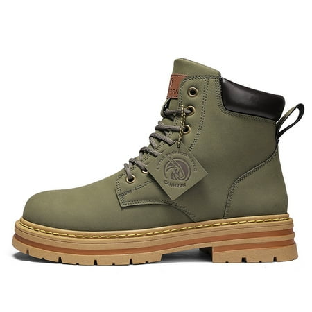 

Men‘s Non Slip Mid Top Martin Boots For Winter