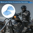 thumbnail image 3 of Accesorios para Casco de Motocicleta Decoración Gran Lazo para Cascos de Motocicleta Bicicleta Esquí Malla Azul Etiqueta 1 Juego, 3 of 6
