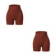 thumbnail image 2 of Pantalones cortos de mujer sin costuras Qarigey a prueba de golpes Push Up Booty cintura alta Marrón L 2piezas, 2 of 6