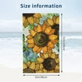 thumbnail image 4 of Sunflower Beach Towel Aesthetic Sunflower Theme Sand-Proof Microfiber Towel Ultra Soft Quick Dry Pool Towel Absorbent Towel Lightweight Towel for Outdoor Bathroom Swimming 31inx51in, 4 of 15