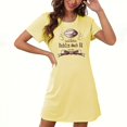thumbnail image 1 of Nexjvus Chemises de Nuit pour Femmes Manches Courtes Col Rond Robe de Nuit Imprimé Floral Surdimensionné de Noël Taille m, 1 of 2