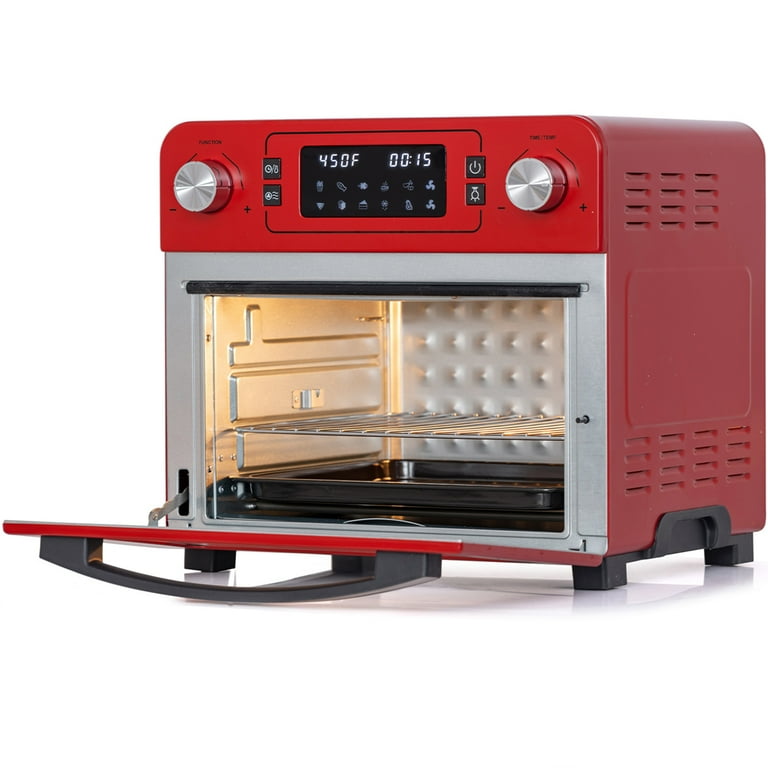 re.cote Air Oven 赤色 Deco Chef 24QT Convection Toaster Air Fryer Oven, Stainless Steel