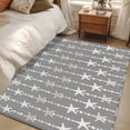 thumbnail image 4 of 3'x5' Area Rugs, Starfish Grey Indoor Outdoor Area Rug for Living Room Bedroom, Coastal Ocean Summer Sea Beach Washable Bathroom Rugs Kitchen Floor Carpet Mats Home Decor Aesthetic, 4 of 8