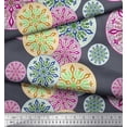thumbnail image 3 of Soimoi Poly Georgette Fabric Mandala Ethnic Printed Fabric 1 Yard 52 Inch Wide, 3 of 3