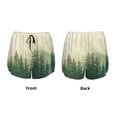 thumbnail image 5 of Vsdgher Fog Forest Print Women's Running Double Layer Shorts High Waisted with Pockets Elastic Yoga Workout Athletic Gym Sports, 5 of 8
