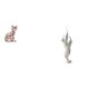 thumbnail image 1 of Escultura De Resina De Gato Emplumado, Figura Decorativa, Arte Animal Moderno, Adorno Artesanal Para Chimenea, Oficina, Armario, Colección De Escritorio., 1 of 8
