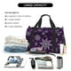 thumbnail image 5 of Fotbe Snowflake Gradient Purple Bolsa de Viaje con Estampado, Bolsa de Fin de Semana para Mujer con Compartimento para Zapatos, Bolsa de Gimnasio con Bolsillo Húmedo, 5 of 7