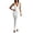 White, variant on Wdgfv Women Backless Maxi Dress V Neck Sleeveless Open Back Slit Bodycon Long Dress Black L