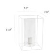 thumbnail image 4 of Elegant Designs Lt2070-Wht Large Exposed Glass And Metal Table Lamp White And Clear, 4 of 4