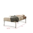 thumbnail image 6 of Kings Brand Furniture Twin Metal Daybed with Pop-Up Trundle, Sturdy Steel Slat Support Space Saving Guest Bed Frame, Bedroom & Living Room, White, 6 of 6