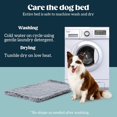 thumbnail image 5 of Stoutwool Indestructible Dog Bed - Fluffy Chew Proof Dog Crate Pad - Tough Dog Kennel Pad for Aggressive Chewers - Washable, Ideal for Large Dog Breeds & Fits 36-Inch Crate - 35"x22", Charcoal, 5 of 7