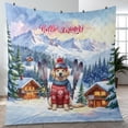 thumbnail image 4 of Hello Welcome Winter The Ski Golden Retriever Snowy Day Quilt Blanket Goldens Dog Lover Gifts Idea Cozy Comforter Throw Blanket - 13013, 4 of 5