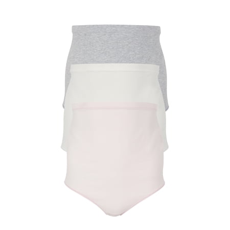 Ingrid & Isabel For Every Belly Women's Maternity Cotton Jersey High Waisted Brief Panties, 3-Pack, Sizes XS-4XL