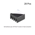 thumbnail image 2 of 5x9x9mm Black Aluminum Heatsink Adhesive Cooler Pad for Cooling 3D Printers 20Pcs, 2 of 3