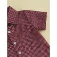 thumbnail image 6 of Bagilaanoe 2pcs Toddler Baby Boys Short Pants Set Print Short Sleeve Shirt Tops + Shorts 6M 12M 18M 24M 3T 4T Kids Casual Summer Outfits, 6 of 8