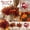 B001- Style A, variant on 16 Inch Fake Thanksgiving Harvest Floral Bundle, Fall Decorations for Home, Artificial Fall Flowers, Seasonal Home Decor, Mix of Pink, Burgundy and Cream Fall Foliage, Berry Picks