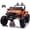 Orange, variante sur VOLTZ TOYS Jeep Monstre Relevable 24 V Voiture Électrique Classique 2 Places avec Télécommande, Siège en Cuir et Pneus EVA