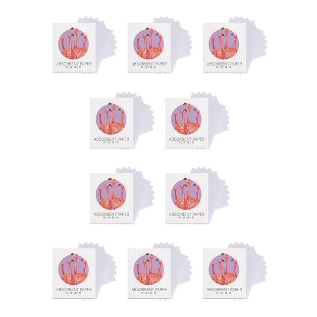 Vogacara 1 caja de toallitas absorbentes para el control de aceite, toallitas de limpieza profunda para oficina, viajes, casa, accesorios, color morado Violeta 10piezas Vogacara CBP263365