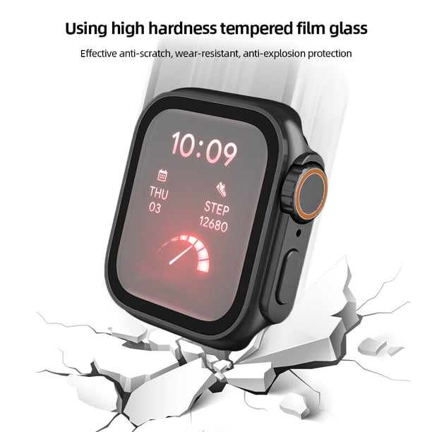 Caja De Reloj Protector de marco Antiarañazos Funda protectora para PC Resistente al desgaste para Apple Watch Ehuebsd Para estrenar