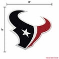 thumbnail image 5 of Rico Industries Houston  Football Classic Team Logo Shape Cut Pennant - Home and Living Room Dcor - Soft Felt EZ to Hang, 5 of 8