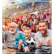 DolliBu Blue Tie-Dye Octopus Stuffed Animal with Soccer Ball Plush - Soft Huggable Octopus Playtime Plush Toy, Cute Ocean Life Gift, Super Soft Plush Doll Animal Toy for Kids, Adults - 10 Inches