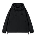 thumbnail image 6 of Rggeeun Jackets For Men Spring Fall Loose Outdoor Casual Hooded Jacket Outwear Fashion, 6 of 7