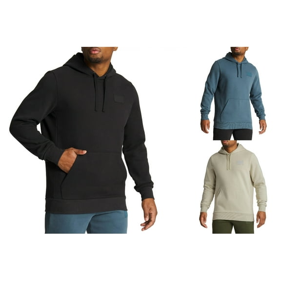 PUMA Men's Pullover Regular Fit Kangaroo Pocket Hoodie (Blue,Medium)