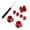 Red, variant on Suodoka Metal Button Thumbstick Grip Kit for PS4 Gamepad Controller, Heavy Duty Aluminum Alloy Joystick Replacement Accessories Pack (Red, 10 inches / 25.4 cm)