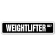 thumbnail image 1 of SignMission SS-Weightlifter 4 x 18 in. Weightlifter Street Sign, 1 of 1