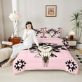 thumbnail image 4 of Castle Fairy Bull Skull Twin Comforter Sets,Tribal Aztec Bedding Set, 4 of 8