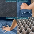thumbnail image 6 of Blasgw Dark Gray Breathable Pet Bed - Comfortable Spacious Dog or Cat Mat for All Seasons, Easy to Clean Material 40x50x11cm blue, 6 of 8